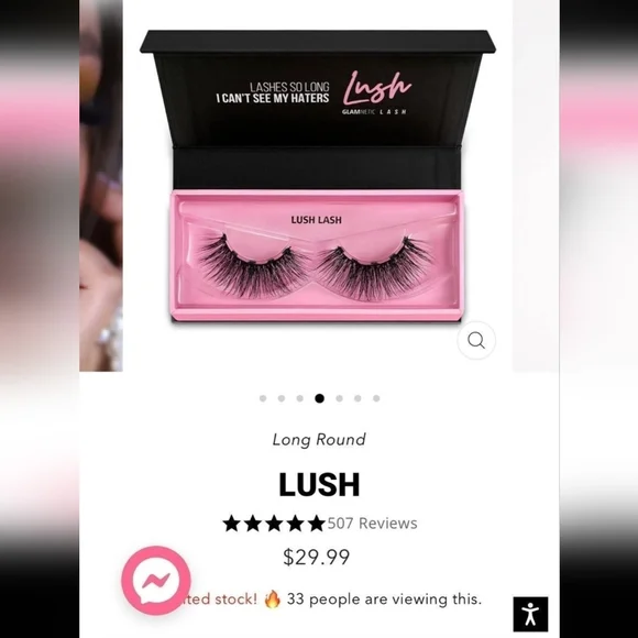 2/$25 SALE 🦄 NWT GLAMNETIC faux Eyelashes - Picture 7 of 8